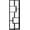 Black, variant on Resenkos 5-Tier Irregular Geometry Exhibit Stand, Stylish Disordered Bookshelf, Upright Storing Rack for Studio Apartment and Home Office, White