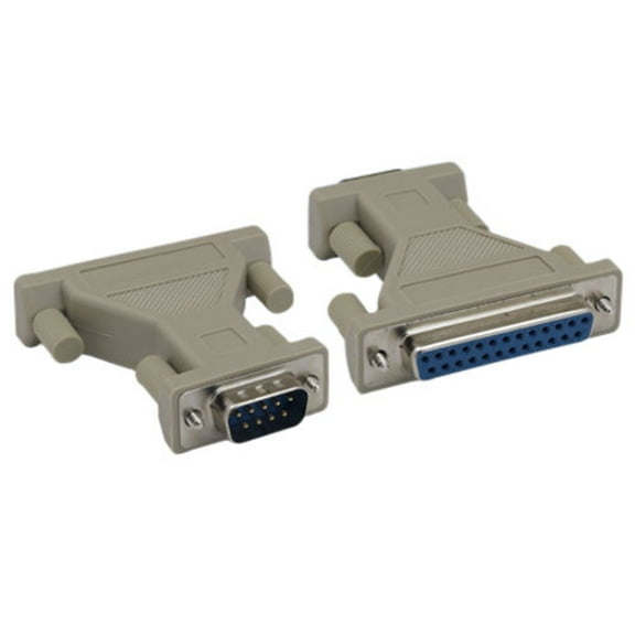 Kentek DB9 Male to DB25 Female, Male to Female M/F Serial AT Modem Adapter Gender Changer Coupler RS-232 Molded Peripheral Printer