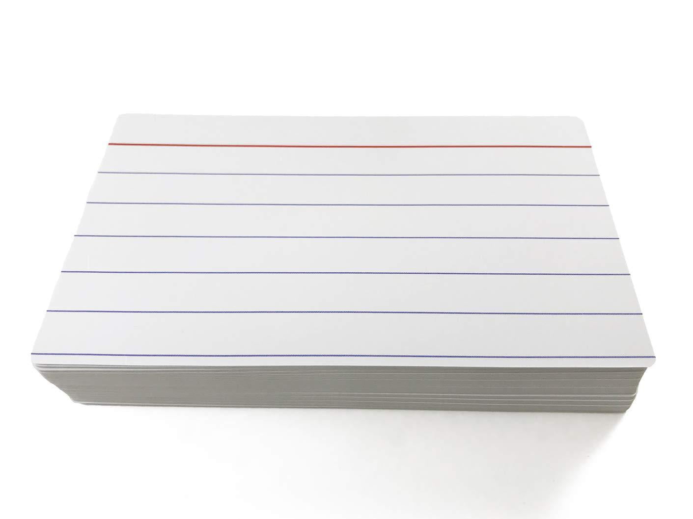 48 for sale online Apostrophe Games Durable Stock Blank Dry Erase Reusable Flash Index Cards 