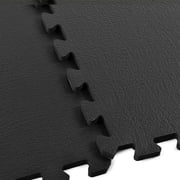 Greatmats Sport Plus Designer 10 mm Interlocking High Density Foam Tiles Black 25 Pack 2 ft. x 2 ft.
