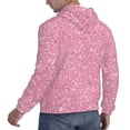 thumbnail image 6 of Lsque Glitter Pink Pattern Casual Men's Hoodie,Hooded Sweatshirt with Kangaroo Pocket,Pullover Hoodie-Large, 6 of 7