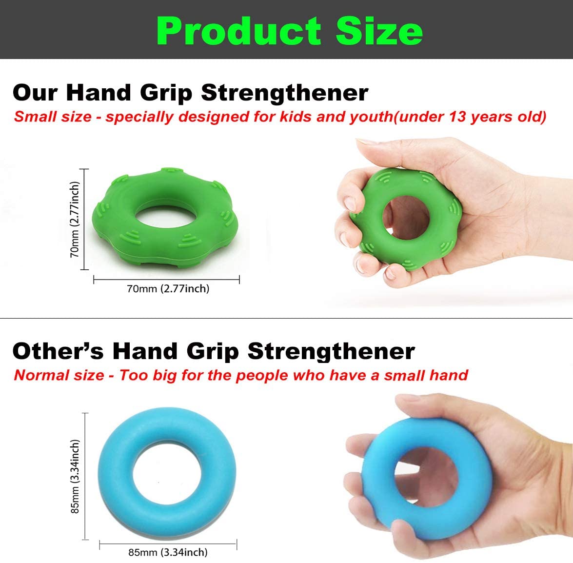 Boaton Basketball Football Training Equipment Basketball Football Gear Hand Grip Strengthener For Basketball Training Football Training Suitable For Kids And Youth Below 13 Years Old Walmart Com