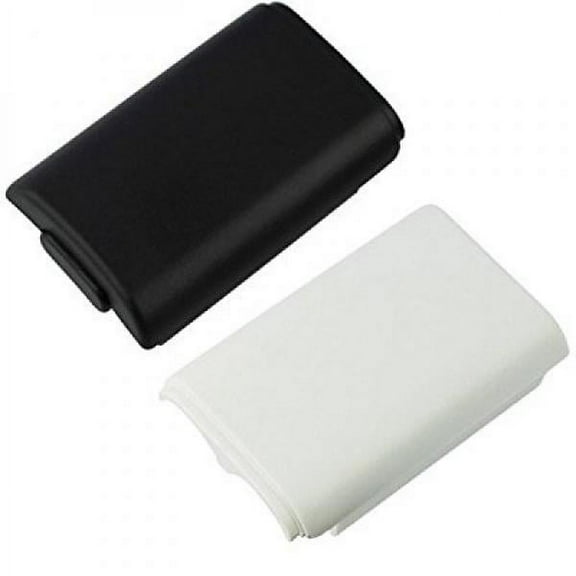 GTMax Black Controller Battery Cover   White Controller Battery Cover for Microsoft Xbox 360