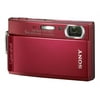 Sony Cyber-shot DSC-T300/R - Digital camera - compact - 10.1 MP - 5x optical zoom - Carl Zeiss - red