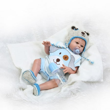 - Ktaxon New Cute 20inc Dolls Reborn Doll Baby BOY Life like Realistic Full Silicone Vinyl body