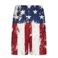 thumbnail image 5 of Yaoyar American Flag Swim Trunks Men Compression Liner Board Shorts Quick Dry Beach Shorts for Swimming Pool, 5 of 5