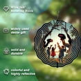 thumbnail image 5 of Elegant Metal Hanging Wind Spinners - Circular Pattern Design for Yard & Garden - Beautiful Wind Chimes for Tranquil Outdoor Spaces, 5 of 6