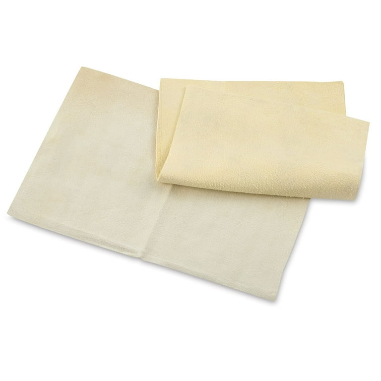 Jack Richeson Artist Chamois - 2 Pack, 5x7 Inches, For Wet Finishing, Polishing & Buffing Surfaces