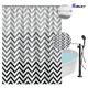 thumbnail image 1 of Cortina de Baño  Antimoho Xtellar Gris Blanco 180x180cm con Ganchos, 1 of 4