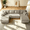 Camel, variant on New 133" Cloud Sectional Sofa with U-Shape Chaise and Side Pockets and Cup holder , Modern Modular Design, Deep Seating, Upholstered Couch for Living Room/Bedroom, No Assembly Required (Plush)Camel