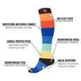 thumbnail image 3 of Compression Socks Knee High - Made for Running, Athletics and Pregnancy - 3 Pair, 3 of 7