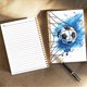 thumbnail image 2 of Cuaderno espiral con diseño deportivo, libreta de notas para estudiantes, cuaderno escolar con estampado de fútbol, 2 of 5