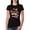 Black, variant on Totally 80's Forever Vintage Womens Slim Fit Junior Tee, Red, Small