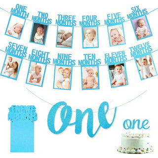 Happy Birthday 1Cake Topper +8 Cupcake Toppers +1 Birthday Banner
