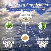 Toxin Rid 4 Day Detox Kit | Permanent Complete Natural Whole Body Cleanse for Women & Men | 60 Vegan Tablets with Liquid Formula & Dietary Fiber | Made in USA
