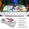 thumbnail image 4 of Kdxio Colorful Butterflies Print Front Windshield Sun Shade,Folding Auto Sunshade for Car Truck SUV-Small, 4 of 7