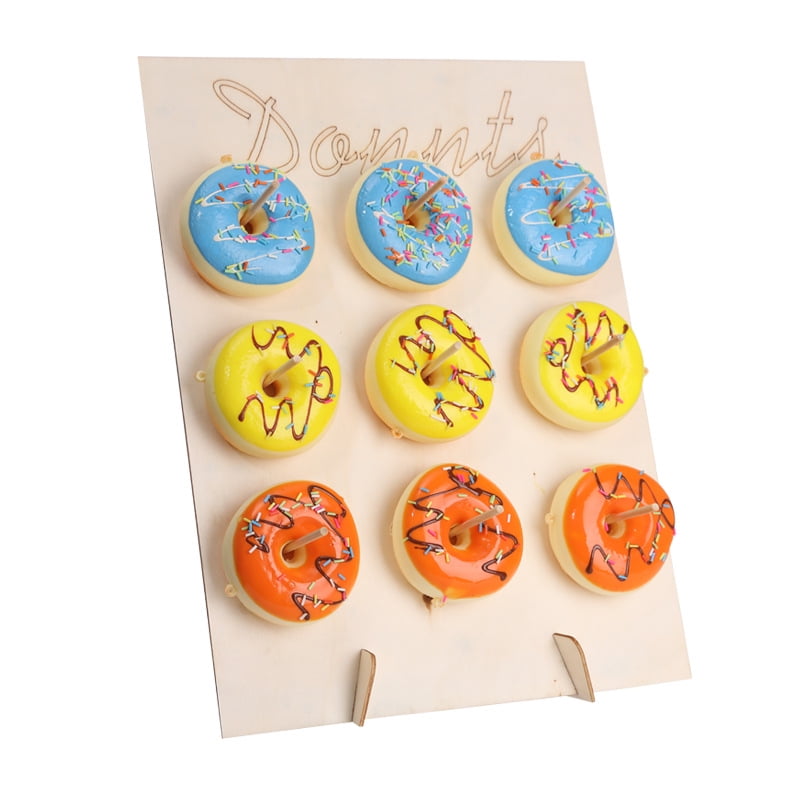 Donut Display Stand Wood Doughnuts Wall Stands Display Board for
