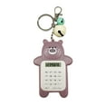 thumbnail image 1 of Maoww ABS Children Calculator Adorable Battery Powered Animal Shape Replacement LCD Screen Calculators Calculating Tool with Keyring Purple, 1 of 9