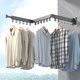 thumbnail image 1 of Perchero de ropa plegable BLESIY ajustable de aluminio triple, 1 of 8