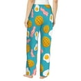 thumbnail image 6 of Pajama Pants Women - Waffle Poached Eggs Bacon Soft Breathable Sleep & Lounge Pants for Women, Comfy Casual Pj Pants Bottoms with Pockets, 6 of 7