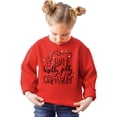 thumbnail image 2 of Have a Holly Jolly Christmas Sweatshirt for Family Winter Holiday Xmas Lights Pullover Red Sweatshirt Youth Small, 2 of 5