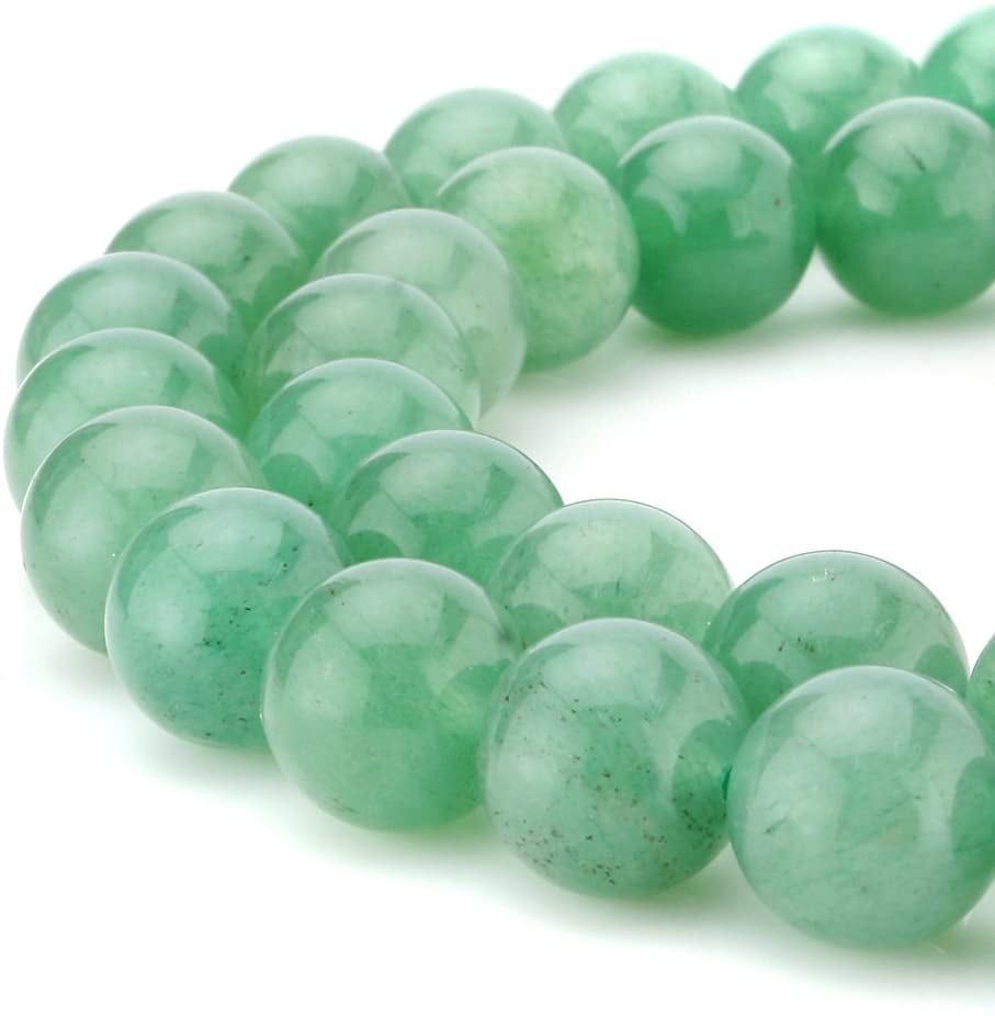 Round Aventurine Green Smooth Gemstone Beads For Jewelry Making 15" 6mm 8mm 10mm 