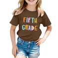 thumbnail image 7 of FDDMis Tops for Girls White Tshirt for Cute Y2k Tops Tight Shirt Girls Size 10-12 Clothes Girls Clothes Age 6-8 Girls 6t Clothes, Coffee 6-7 Years, 7 of 7