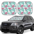 thumbnail image 6 of Kdxio Flamingo Print 2-Piece Sun Shade Front Windshield - Foldable Car Front Window Sunshades for Most Sedans SUV Truck, 6 of 6