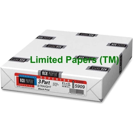Appvion 5909 Straight Paper, 3-Part, 92GE, 8-1/2"x11", 500SH/PK (5)