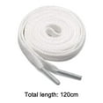 thumbnail image 5 of -sj-120cm Cordones planos blancos de 2 pares para zapatillas deportivas y de running Cordones para botas, 5 of 5