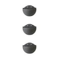 thumbnail image 1 of mmirethe Wall Plastic Pot With Drainage And Stylish And Durable Widely Used Flower Pot Grey 3Set, 1 of 6
