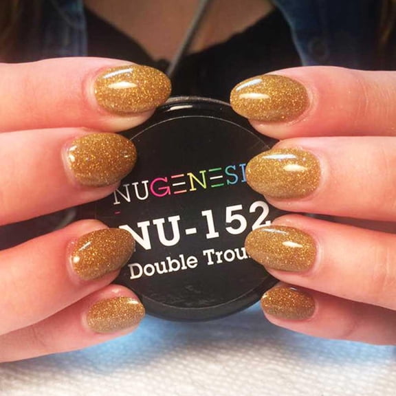 NUGENESIS Nail Color Dip Dipping Powder 1.5oz/jar - NU152 Double Trouble