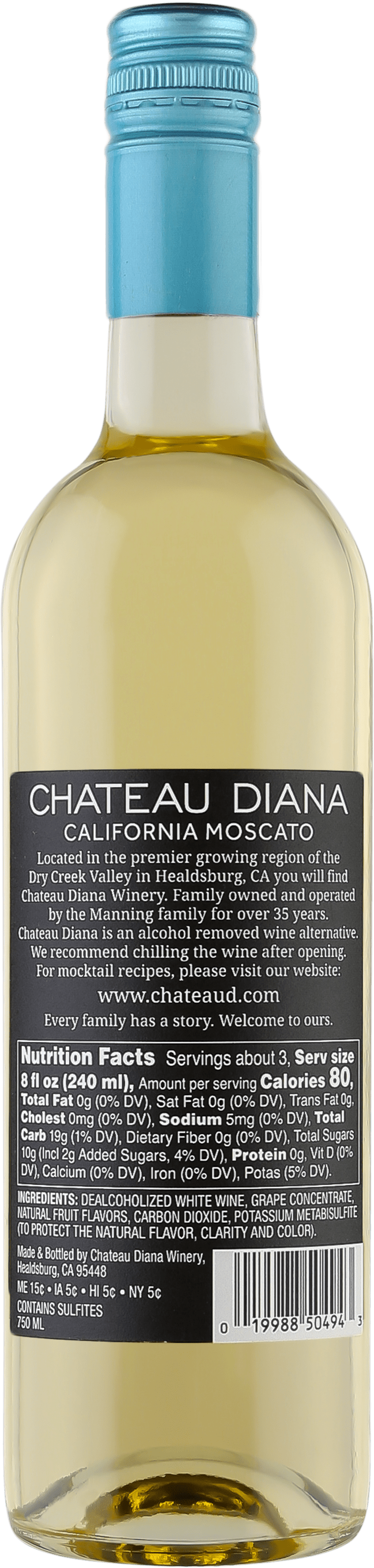 Chateau Diana Zero Alcohol California Moscato