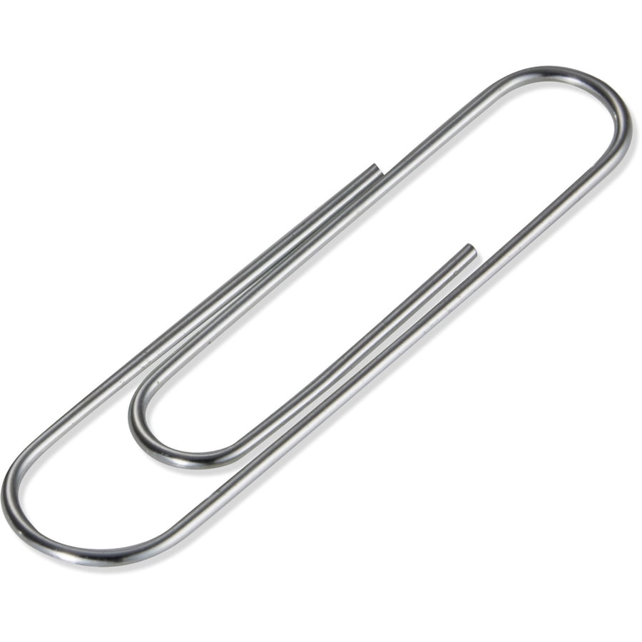 Officemate Giant Paper Clips - Giant - 1000 / Pack - Silver - Steel