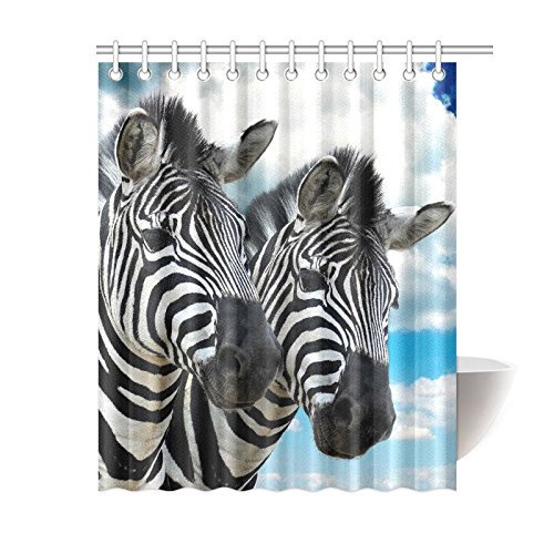 Gckg African Animal Wildlife Zebra Home Decor Polyester Fabric Shower Curtain Bathroom Sets With Hooks 60x72 Inches Walmart Canada