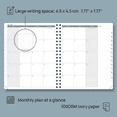 thumbnail image 7 of POPRUN 2026 Planner Weekly Notebook Calendar, Large Size 8.5" x 10.5", Agenda 2026 Appointment Book with Monthly Tabs, Spiral Soft Cover, Inner Pocket, 100 GSM - Black, 7 of 7