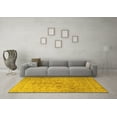 thumbnail image 3 of Ahgly Company Machine Washable Indoor Rectangle Persian Yellow Traditional Area Rugs, 6' x 9', 3 of 4