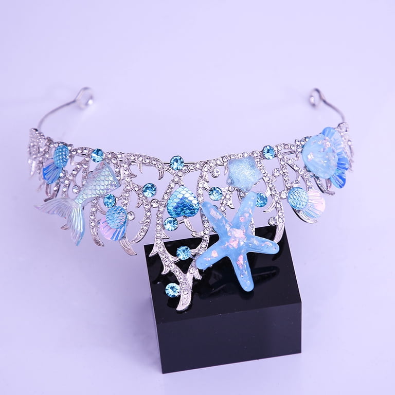 New Mermaid Crown Diadem Halloween Ocean Style Costume  display picture 1