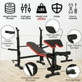 thumbnail image 4 of Hicient 660lbs Olympic Weight Bench Set with Squat Rack, Bench Press Set with Preacher Curl & Leg Developer, Multifunctional 5 in 1 Adjustable Foldable Wourkout Bench Set, Exercise Equipment for Home, 4 of 4