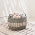 thumbnail image 1 of Panier de Rangement et de Linge en Résine Ovale de 20 Pouces Hannah avec Poignées- Taille L, 1 of 2