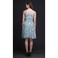 thumbnail image 3 of Bimba Robe Soleil Mini à Taille Smockée pour Femmes à Imprimé Floral, Tenue de Fête d'Été pour les Vacances - Moyen, 3 of 5