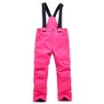 thumbnail image 2 of dgysar Kids Snow Bib - Insulated Waterproof Bib Snow Pants with Secure Zip Cuff - Winter Pants For Girls and Boys Pink M, 2 of 4