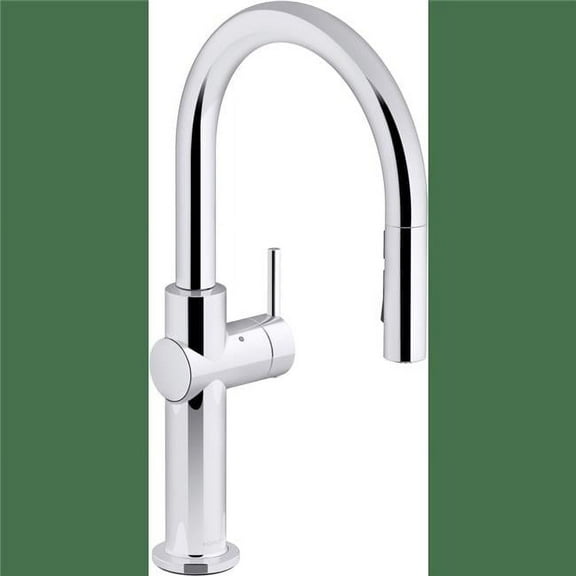 KOHLER 22974-BL Crue Touchless Kitchen Faucet with Pull Down Sprayer, Touchless Activation, Motion Sensor, Hands-Free Faucet, Matte Black