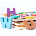 thumbnail image 2 of BESTSKY Puzzle Board,Multilingual Recognition Alphabet Puzzle,Expands Global Awareness Alphabet Learning Toys,Multicolor2, 2 of 4