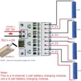 thumbnail image 2 of Matsuzay Módulo de carga de tipo C de 4 canales, placa de de baterías de protección inversa, componente electrónico actualizado Electrónica miscelánea Sin terminales, 2 of 6
