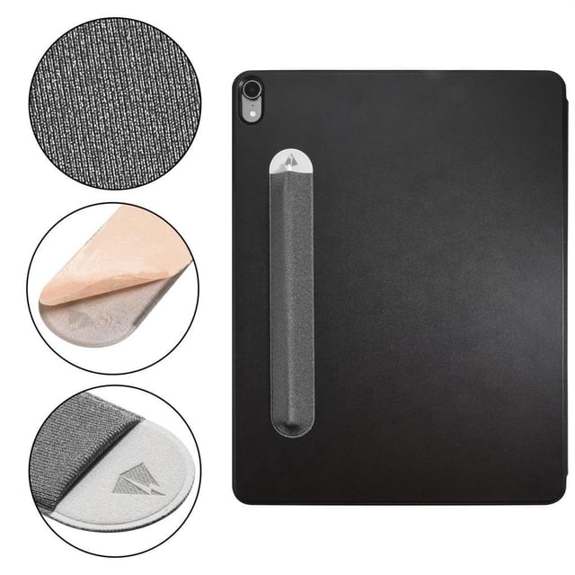Estuche protector Macarena Estuche para lápices elástico 2 bolsas Gris