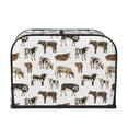 thumbnail image 2 of Lsque Cow Print 4 Slice Toaster Cover , Kitchen Appliance Dustproof Protector , Toaster Protector Dustproof Kitchen Appliance Cover, 2 of 7