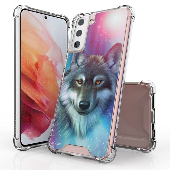 ANJ  Hybrid Slim Hard Back Cover Case Flexible Bumper for Samsung Galaxy S21 Plus - Husky