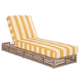 thumbnail image 5 of Safavieh Gillian Steel Outdoor Lounge Chairs, Heather Tan/Yellow Stripe, 5 of 15
