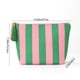 thumbnail image 3 of Bolsa de Almacenamiento de Pana a Rayas con Forma de Concha Marina: Neceser de Viaje, Organizador de Artículos de Aseo Moderno y Portátil para Maquillaje y Artículos Esenciales de Uso Diario., 3 of 7